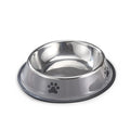 Tigela de Aço Inoxidável para Pets 1PC, Anti-Queda, Multi-Tamanho, para Gatos e Cachorros