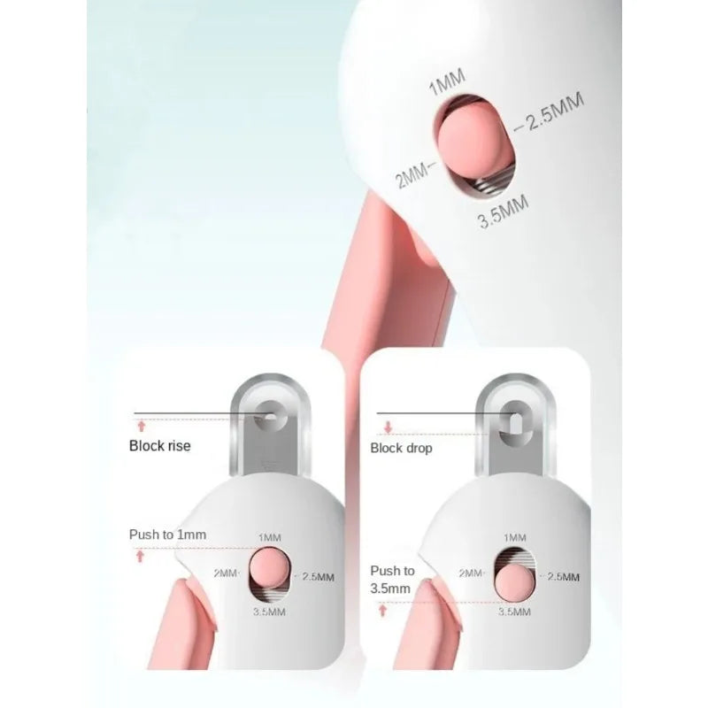 Cortador de Unhas Profissional para Pets com Buraco Ajustável - Tesoura para Gatos, Cachorros e Coelhos