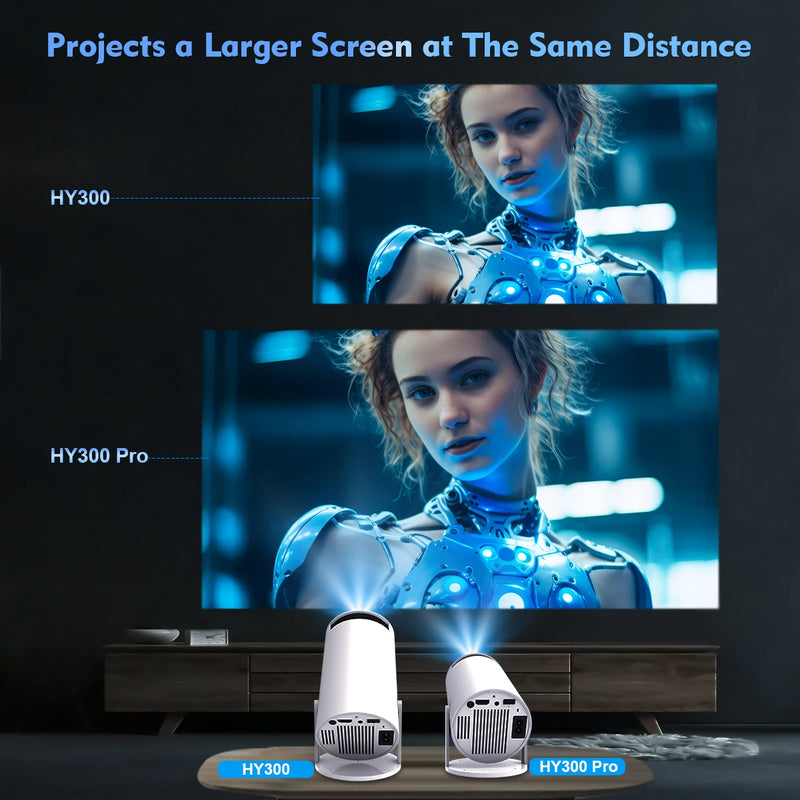 Magcubic HY300 Pro 4K Projetor Android 11, Wifi6, 260ANSI, 1080P, Cinema em Casa e Uso Externo