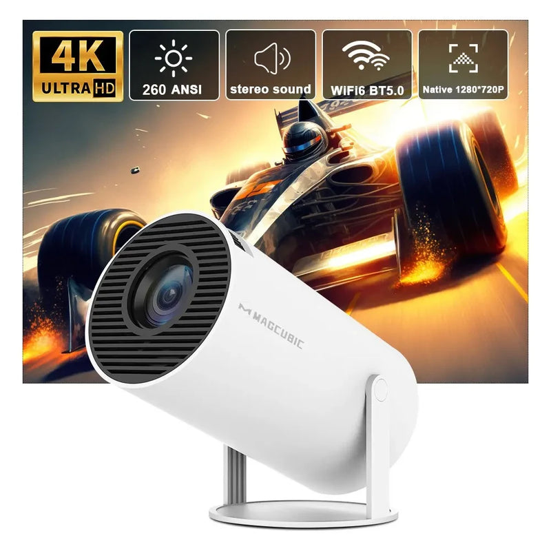 Magcubic HY300 Pro 4K Projetor Android 11, Wifi6, 260ANSI, 1080P, Cinema em Casa e Uso Externo