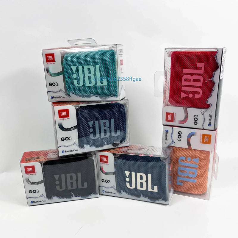 Caixa de Som Bluetooth JBL GO 3 Portátil, Resistente à Água, Para Exterior e Esportes