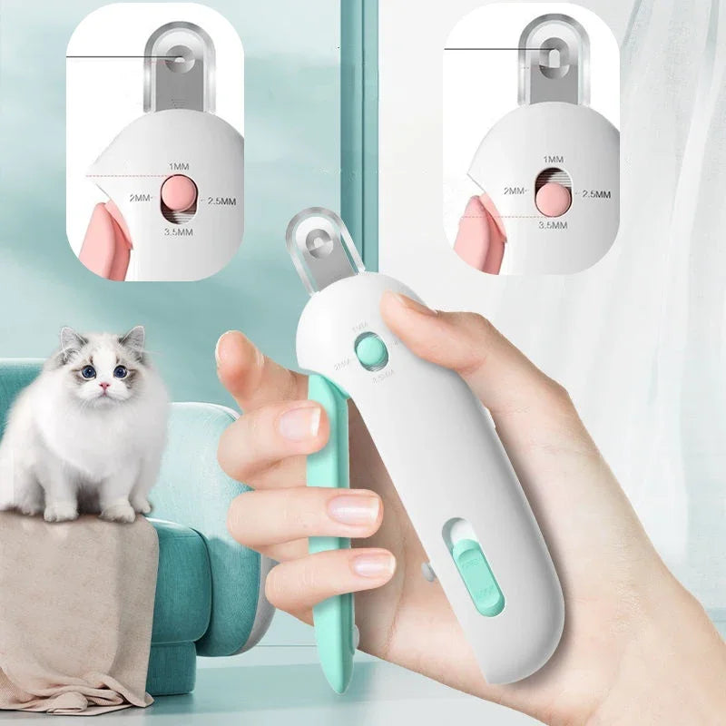 Cortador de Unhas Profissional para Pets com Buraco Ajustável - Tesoura para Gatos, Cachorros e Coelhos